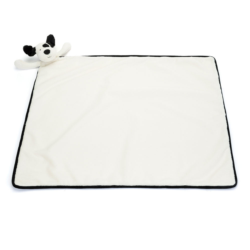 Jellycat - Black and Cream Puppy Blanket