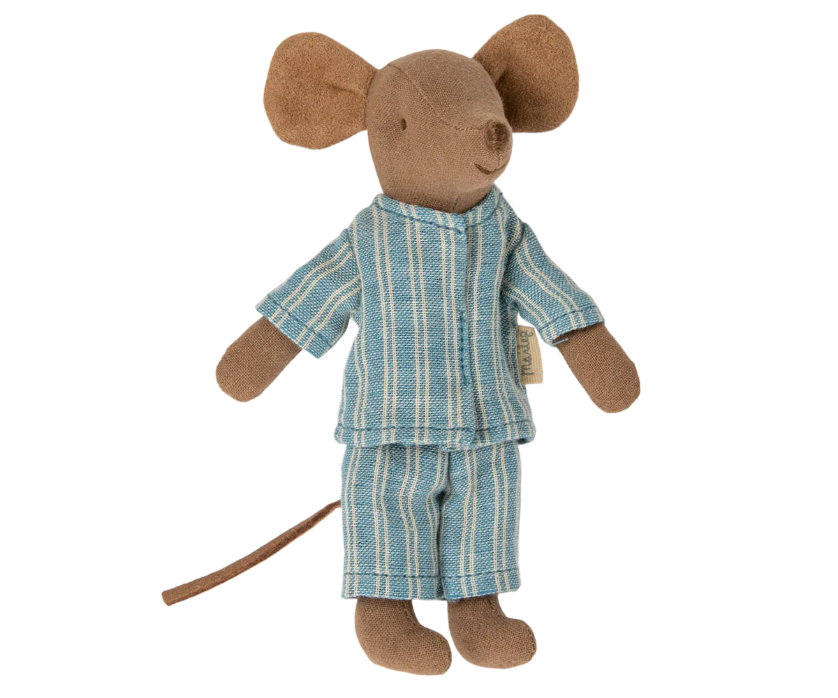 Maileg - Big Brother Mouse in Box - Blue