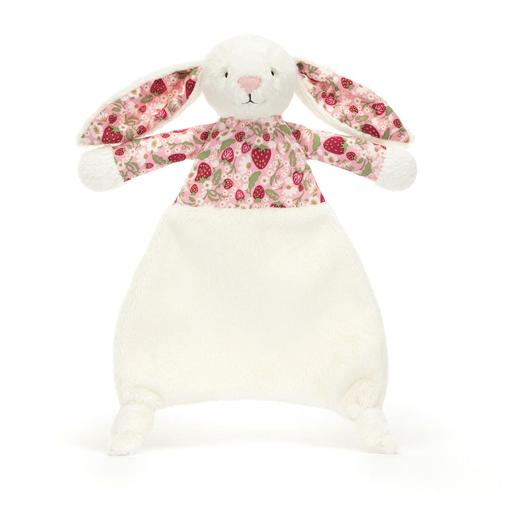 Jellycat - Cream Berry Blossom Bunny Blanket