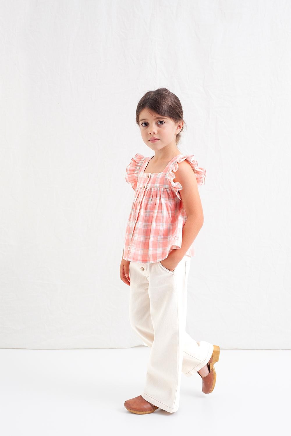 Tocoto Vintage - Check Buttonned Blouse