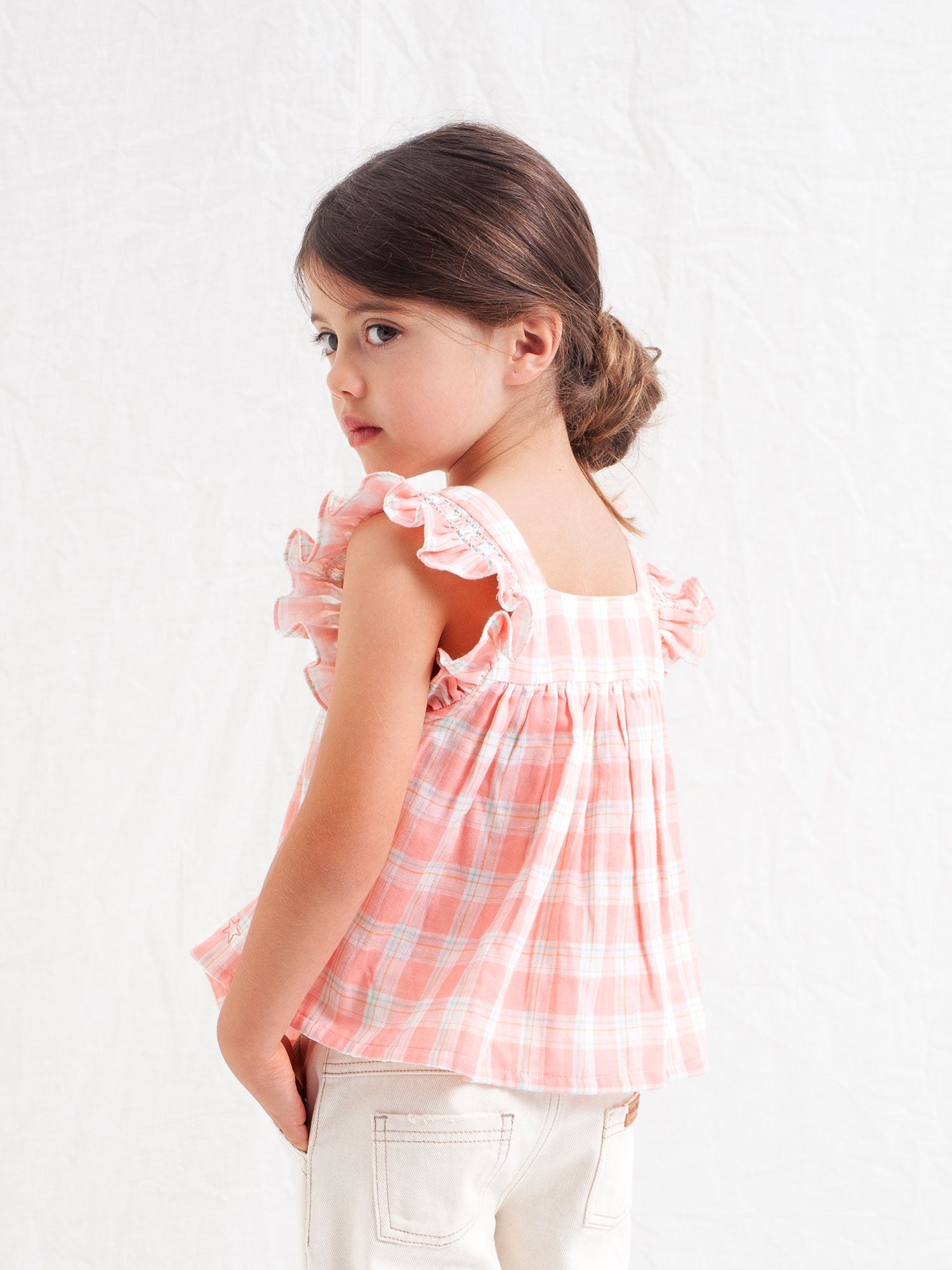 Tocoto Vintage - Check Buttonned Blouse