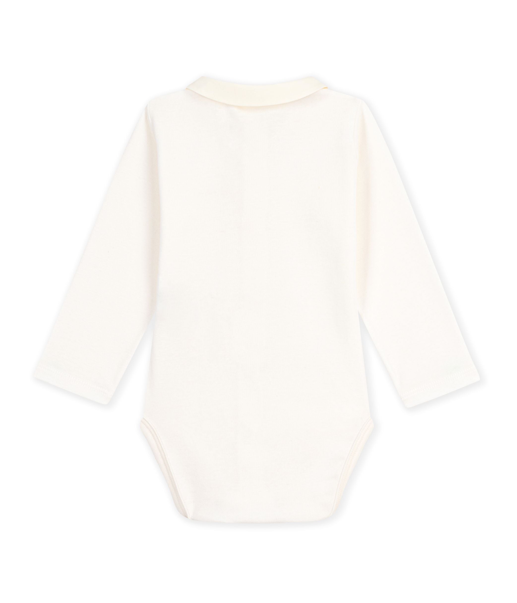 Petit Bateau - Body bébé à col brodé et message en poitrine