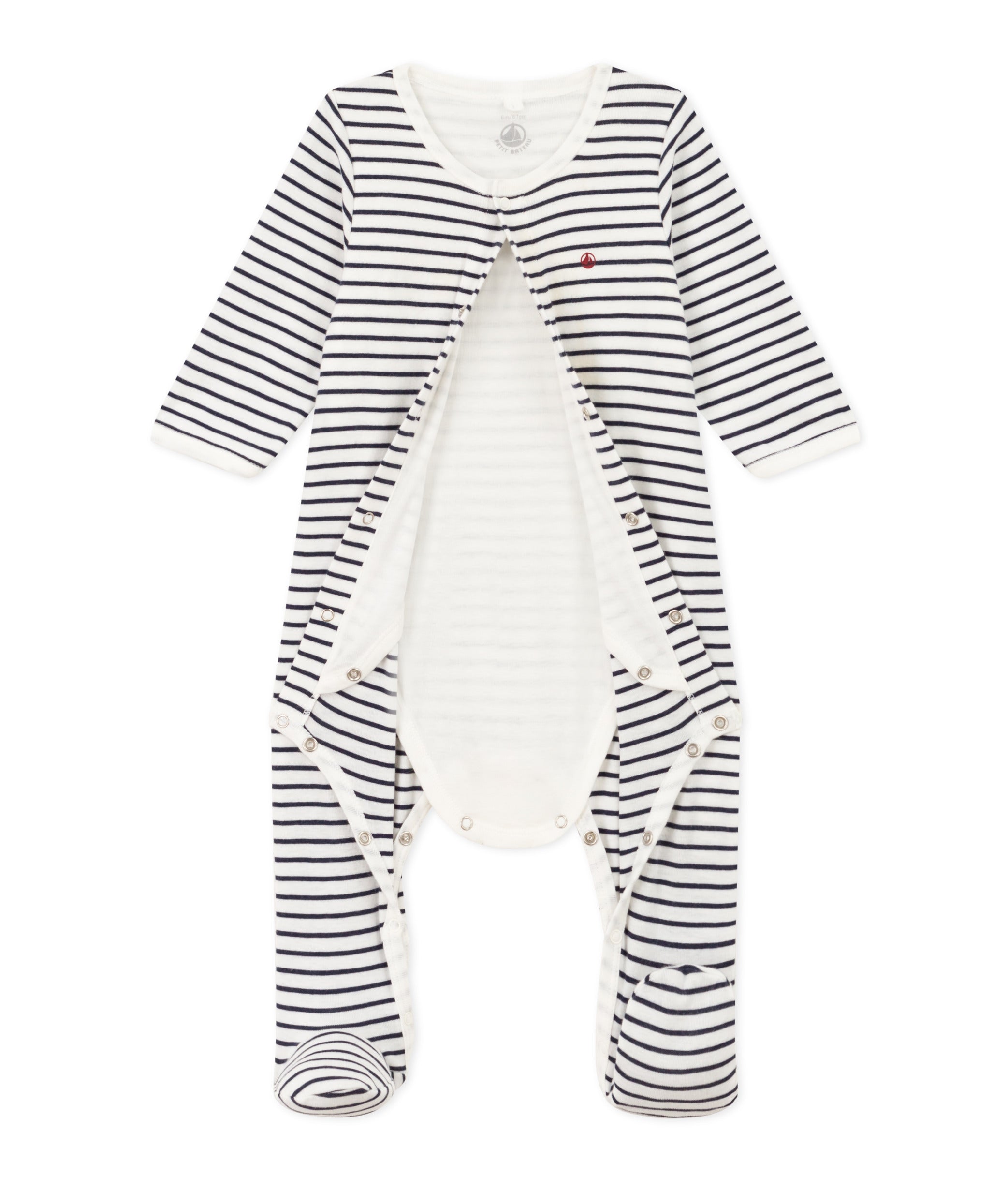 Petit Bateau - Bodyjama à Rayures