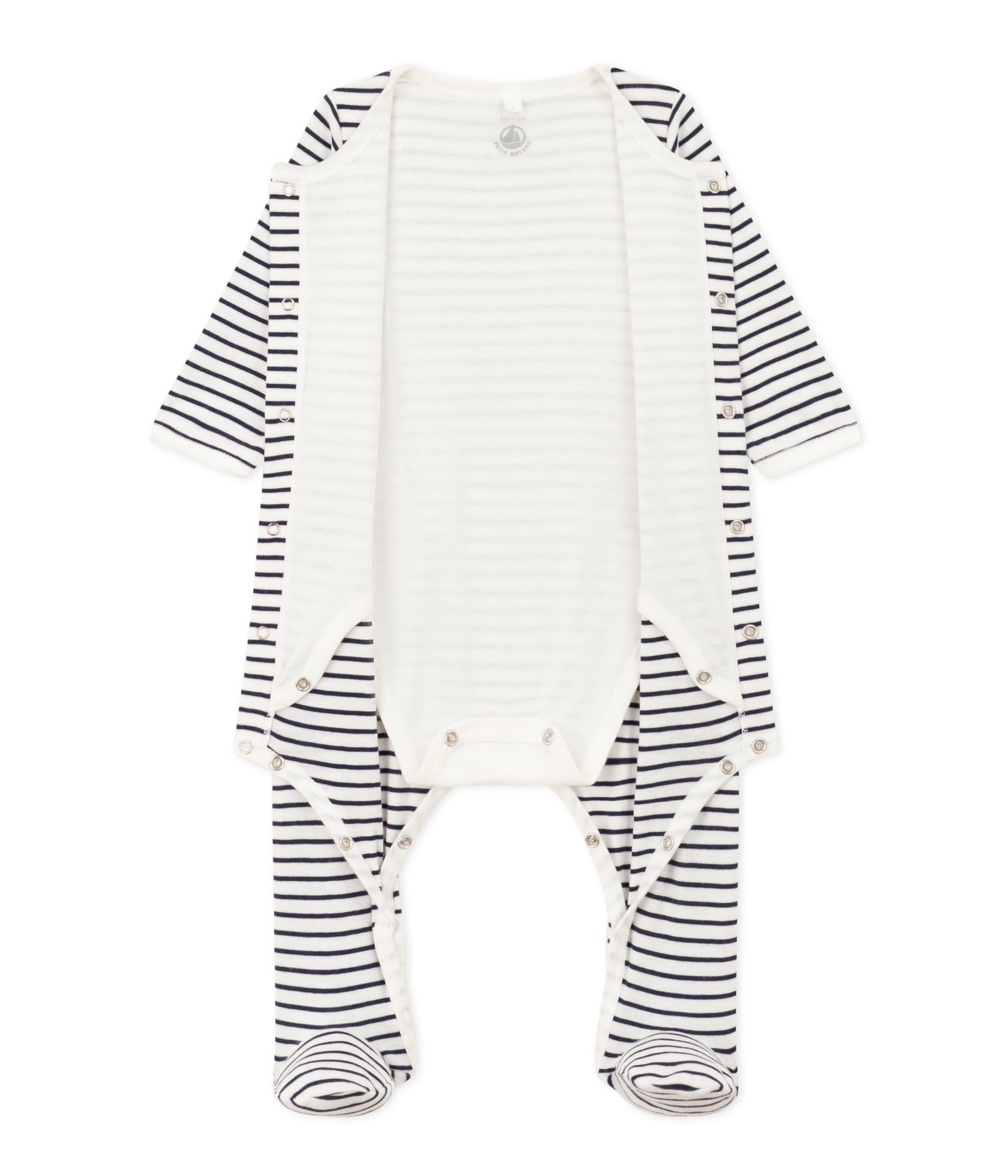 Petit Bateau - Bodyjama à Rayures