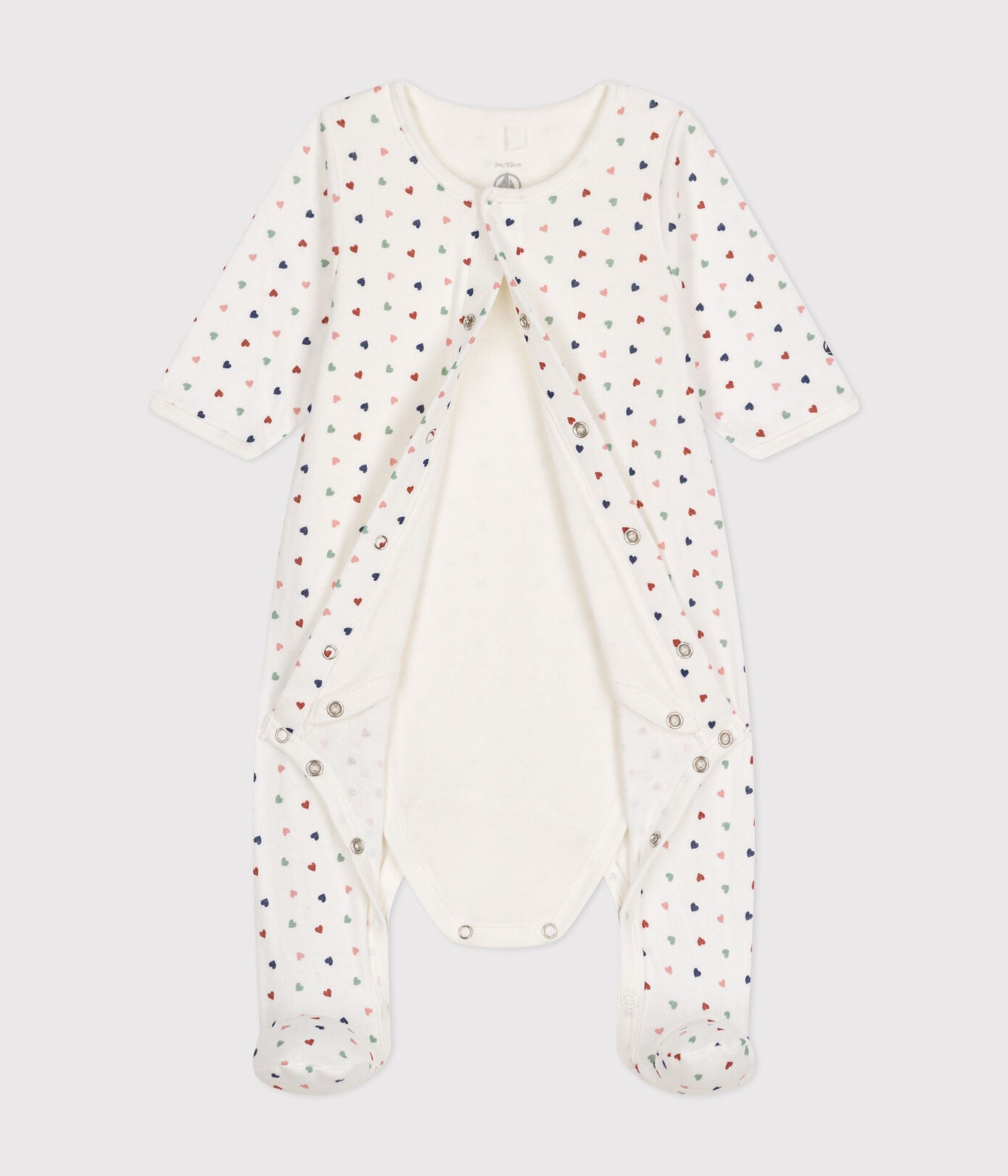 Petit Bateau - Bodyjama Mini Coeurs