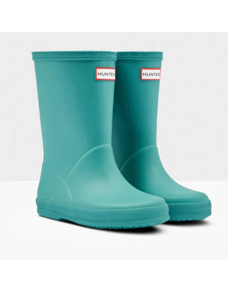 Kids green top hunter boots