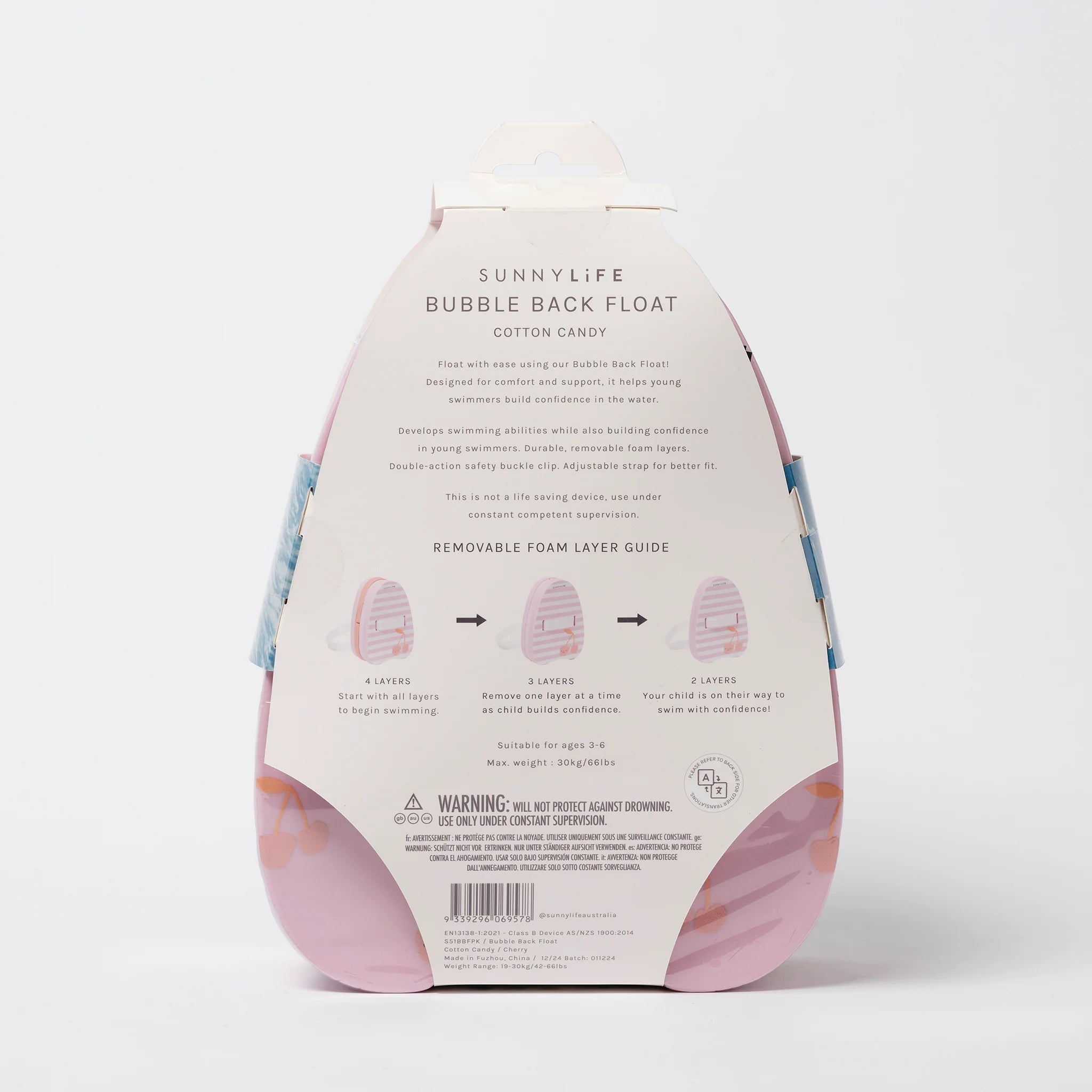 Sunnylife - Cotton Candy Bubble Back Float