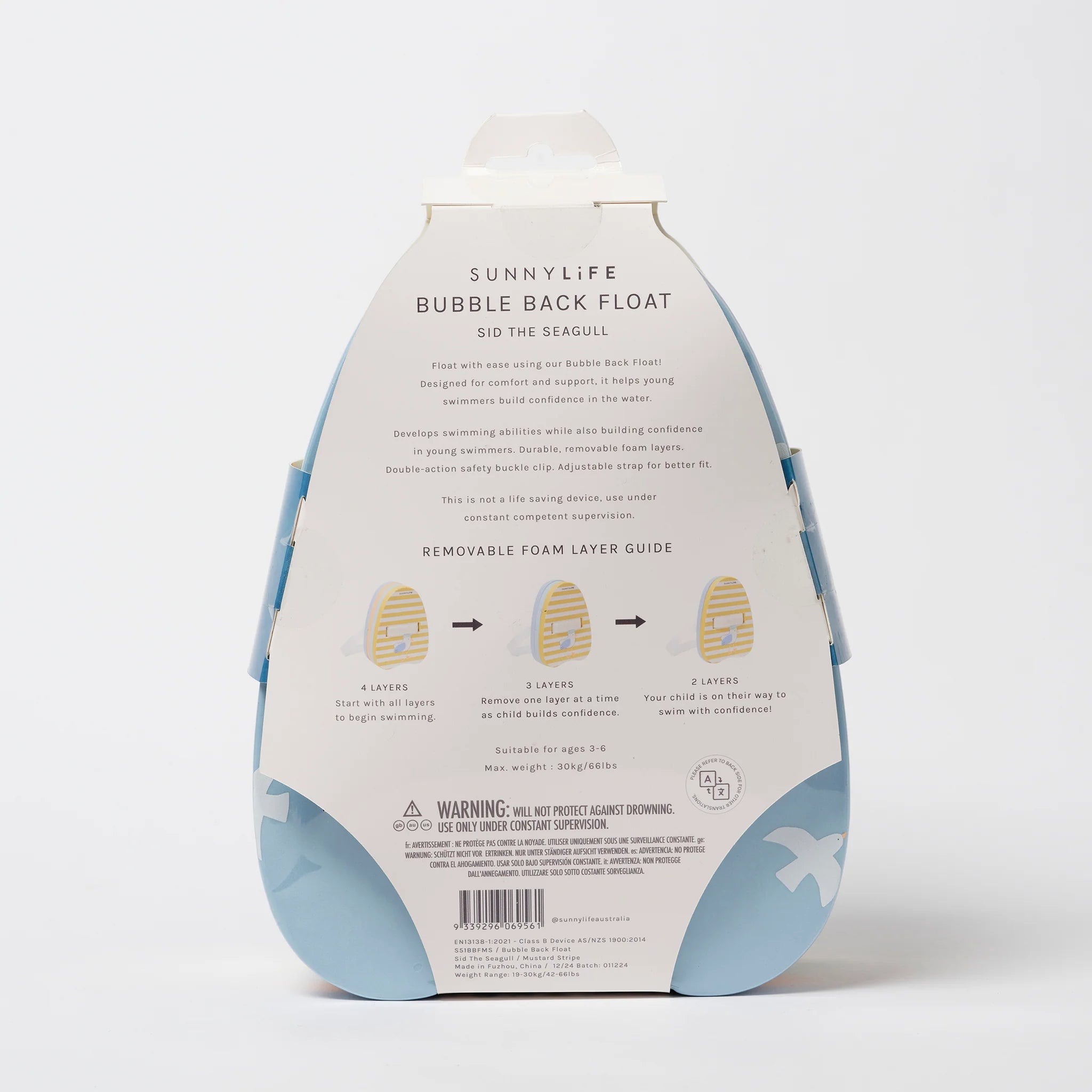 Sunnylife - Sid the Seagull Bubble Back Float