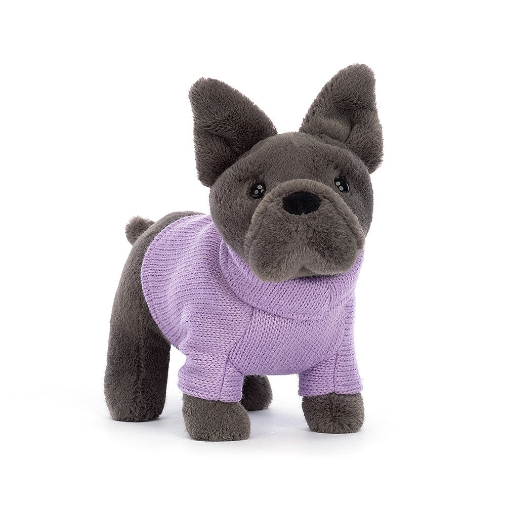 Jellycat - French Bulldog with Purple Sweater