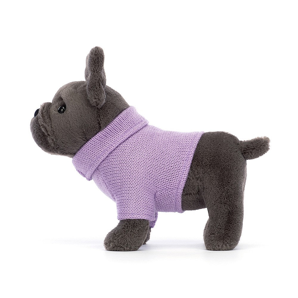 Jellycat - French Bulldog with Purple Sweater