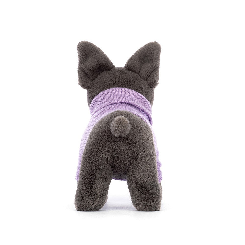 Jellycat - French Bulldog with Purple Sweater