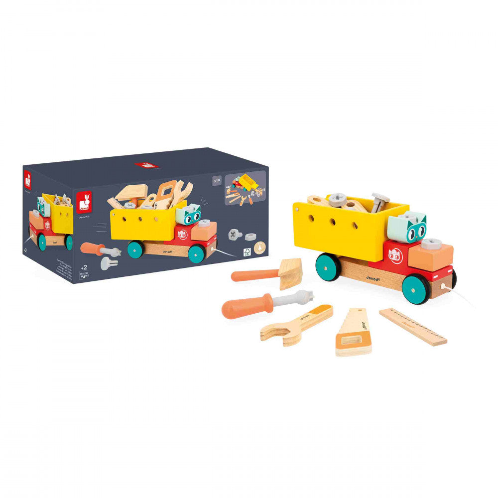 Janod - Brico'Kids Camion Diy à tirer