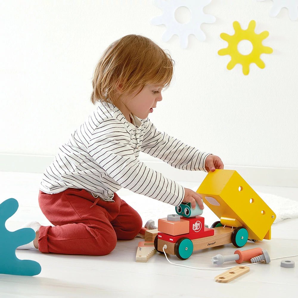 Janod - Brico'Kids Camion Diy à tirer