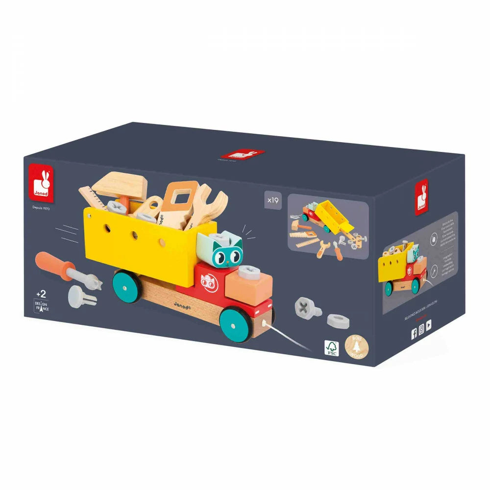 Janod - Brico'Kids Camion Diy à tirer