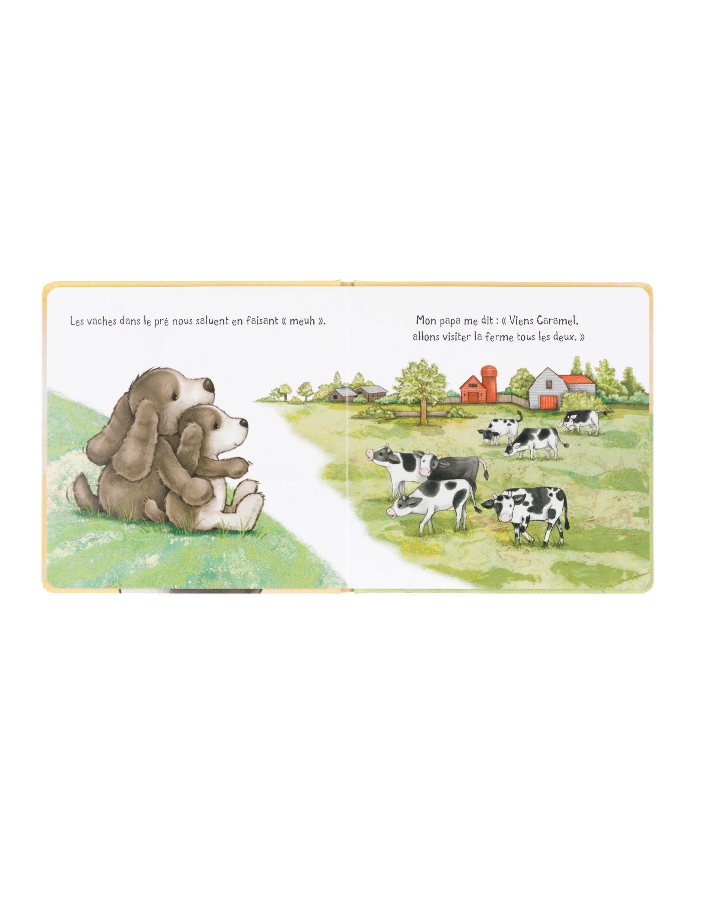 Jellycat - Livre Caramel le Toutou Timide et son Papa