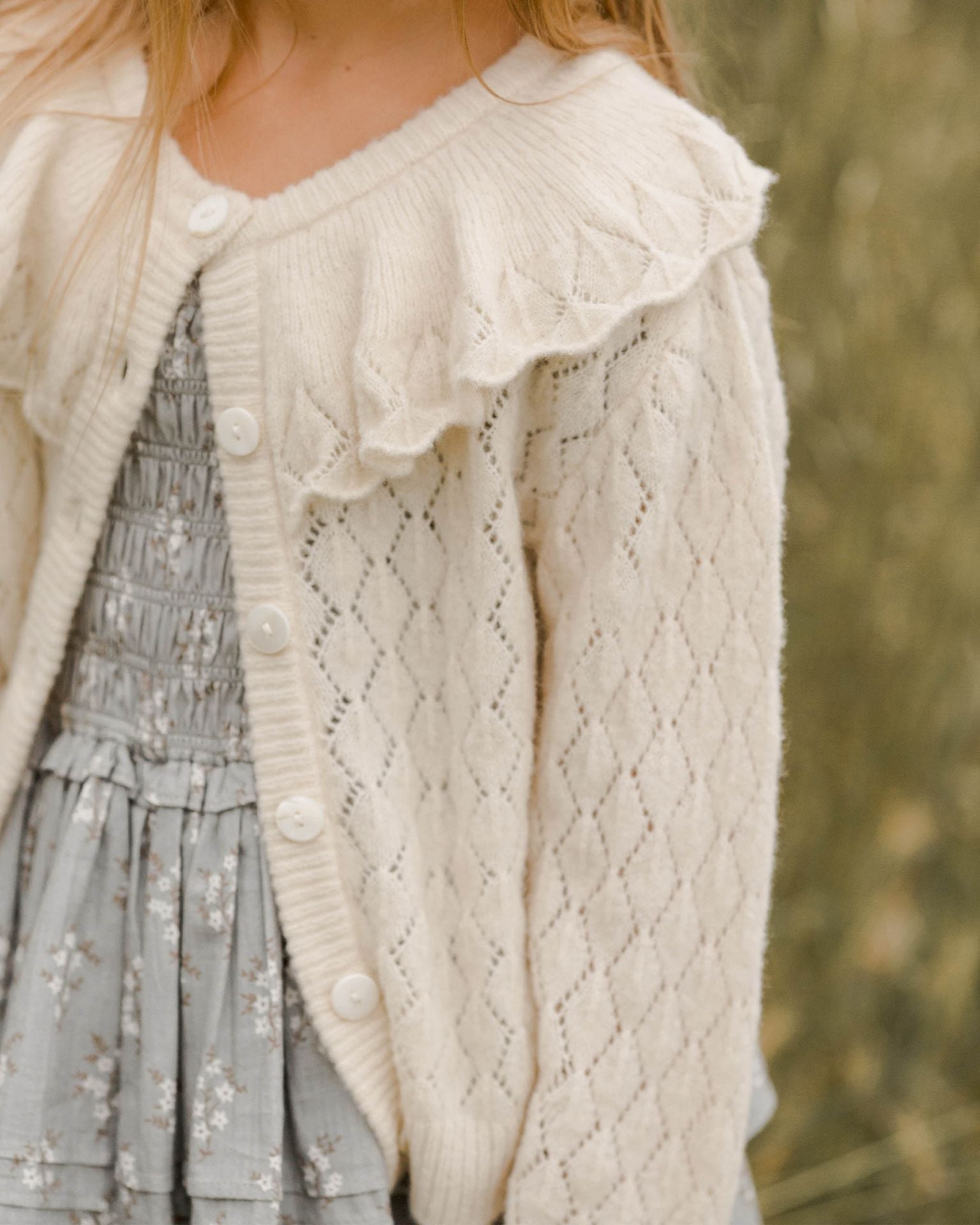 Nora Lee - Cardigan Col Volant