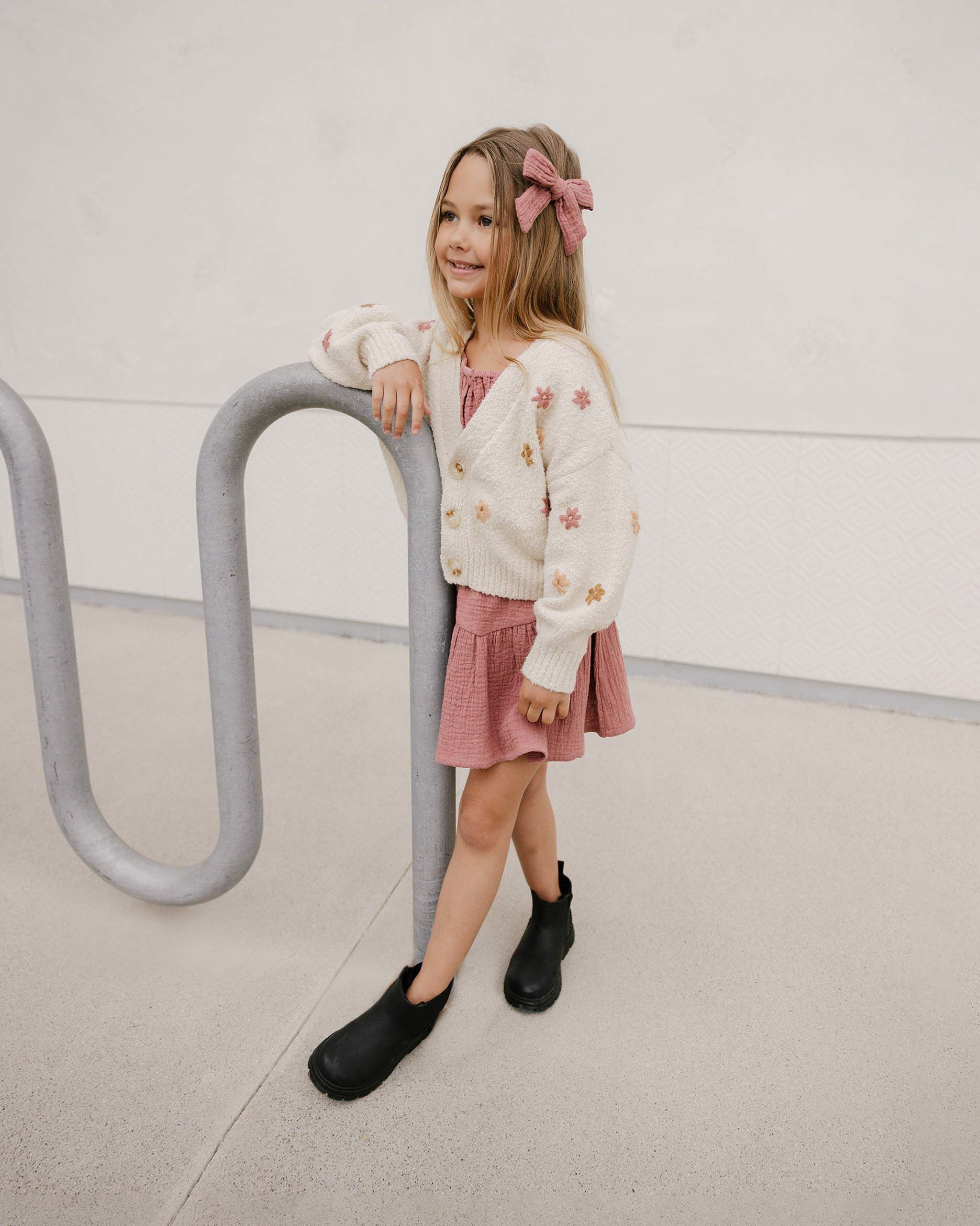 Rylee & Cru - Cardigan Fleuri Crop Boxy