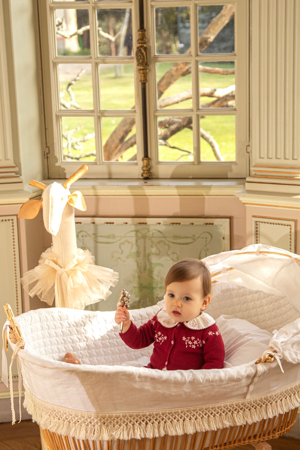 Patachou - Elegant Embroidered Knitted Cardigan