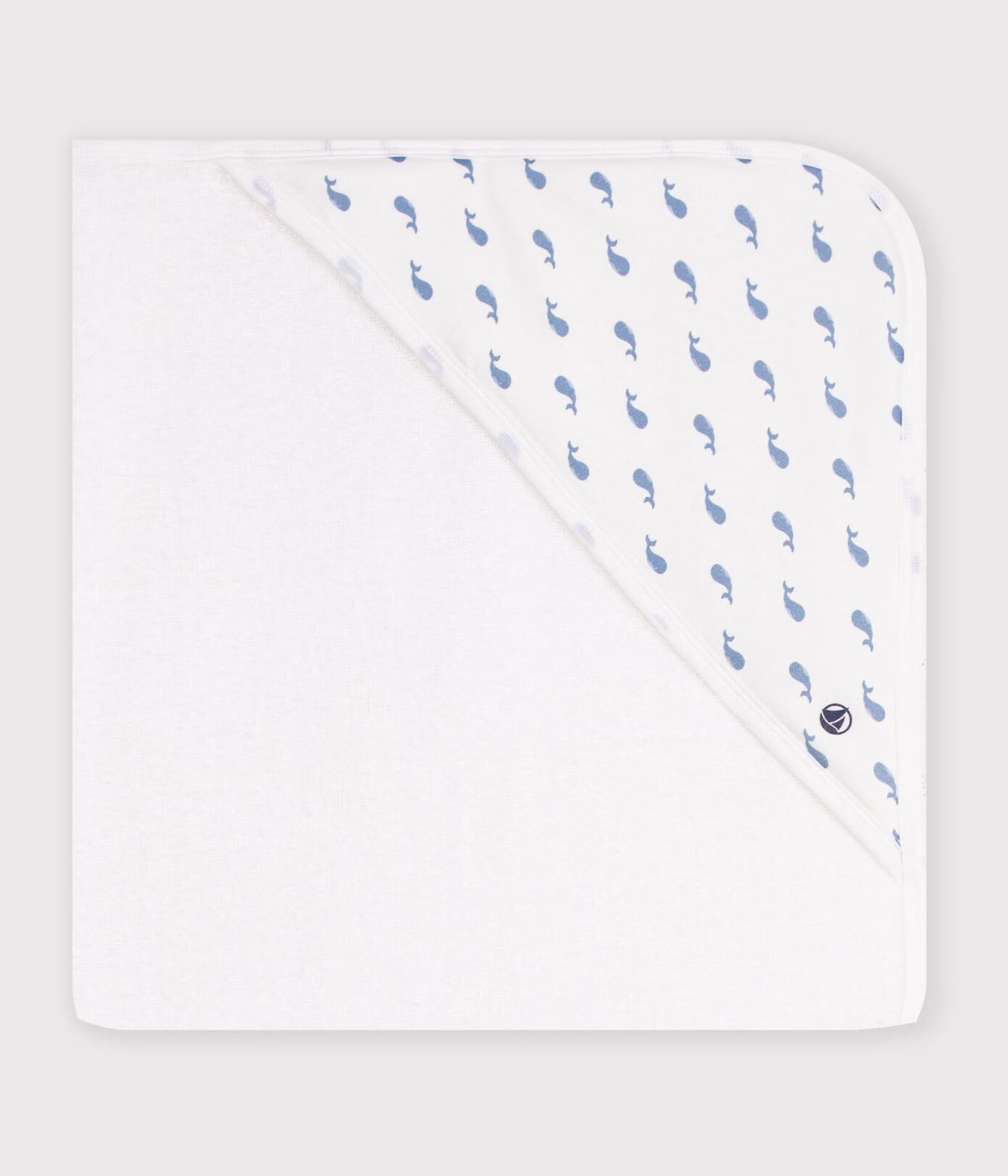 Petit Bateau - Baby square cotton bath towel