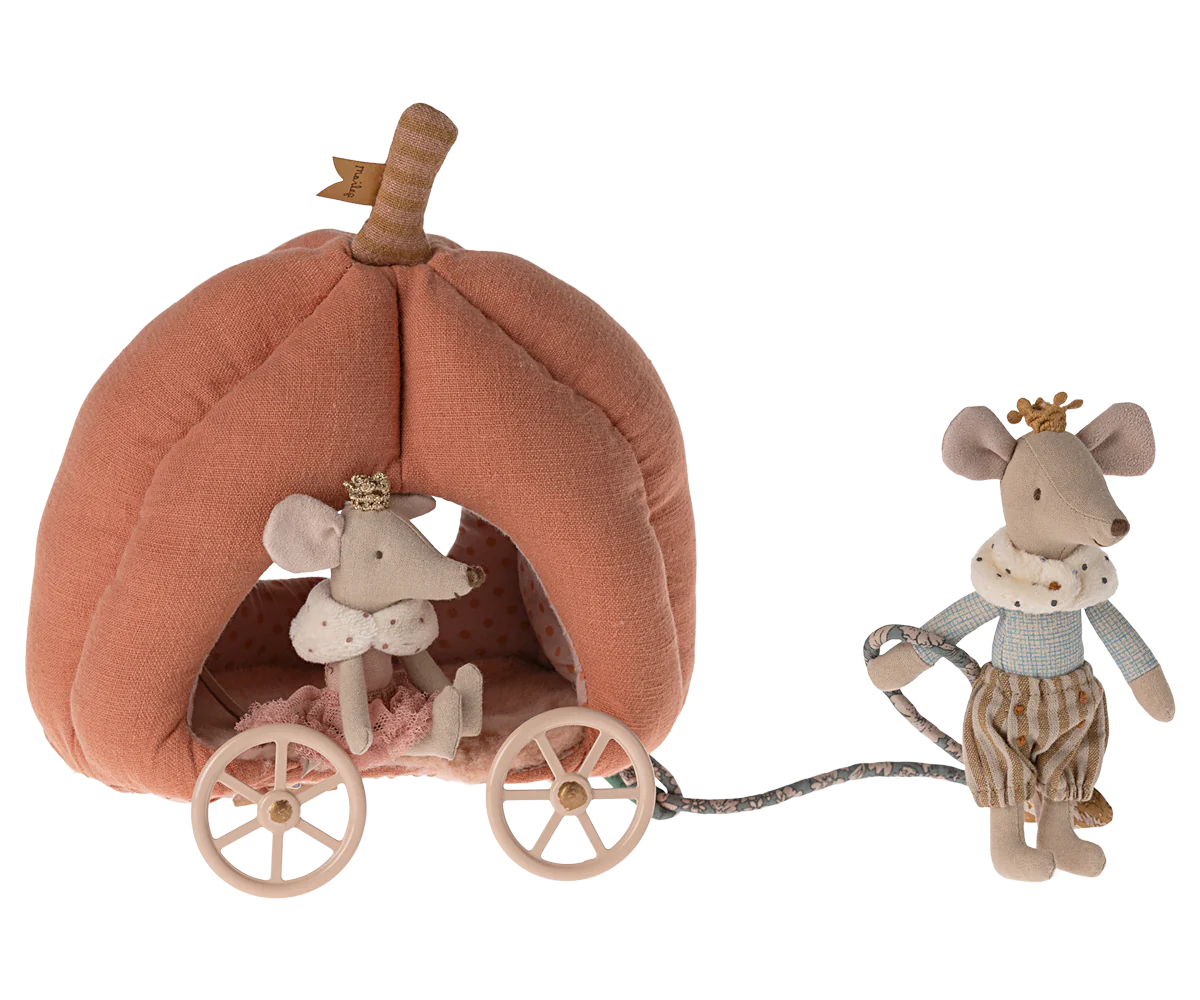 Maileg - Charrette à citrouille - Souris