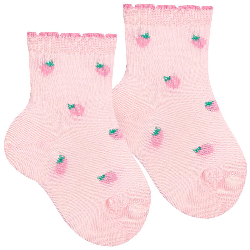 Condor - Chaussettes Courtes Fraise