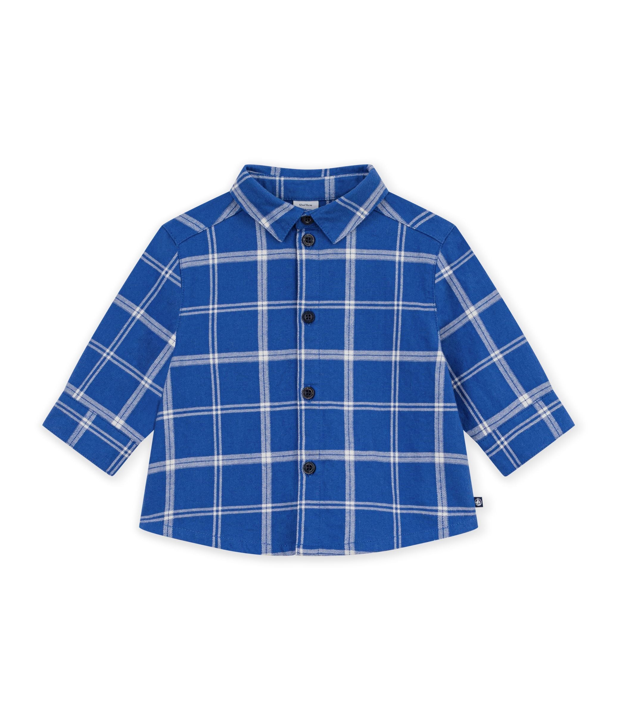 Petit Bateau - Baby's checked flannel shirt