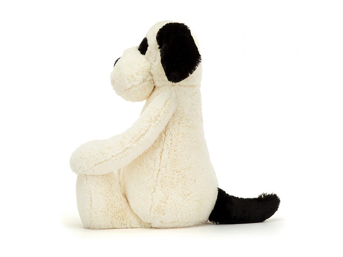 Jellycat - Black and Cream Bashful puppy