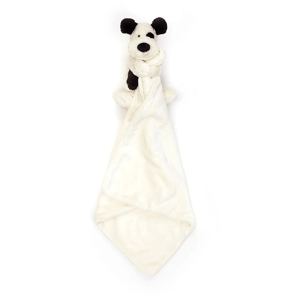 Jellycat - Black and Cream Puppy Bashful Soother