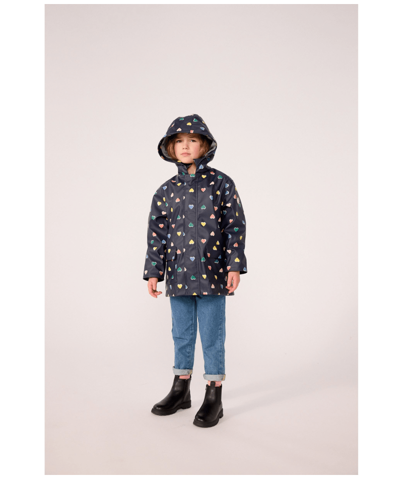 Petit Bateau - Ciré enfant imprimé cœurs