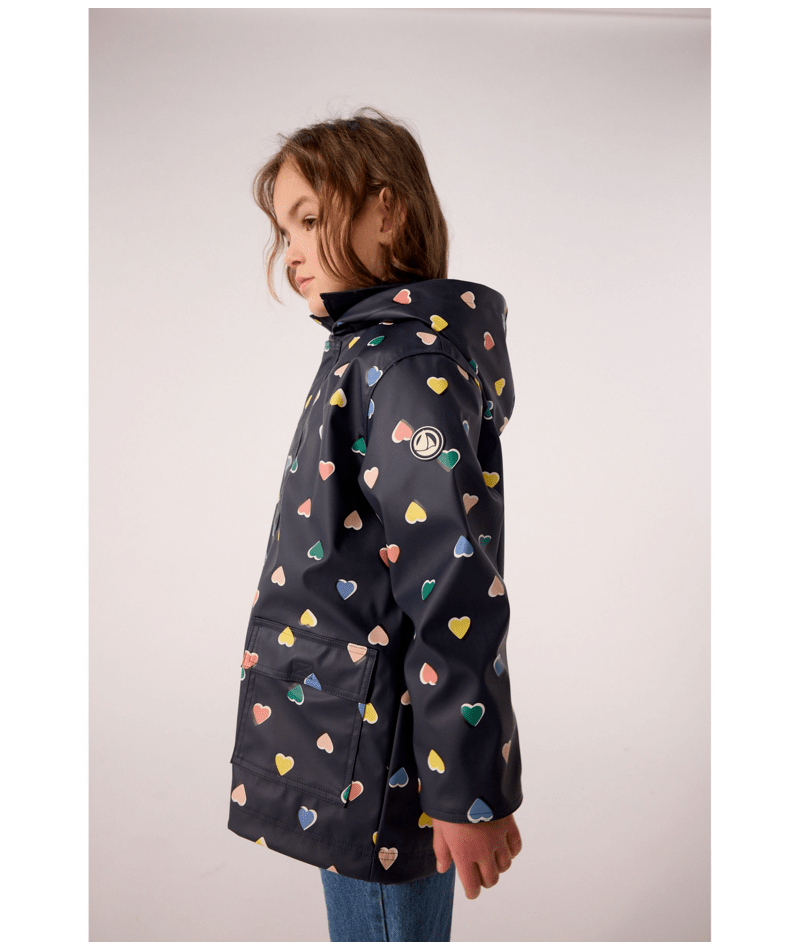 Petit Bateau - Ciré enfant imprimé cœurs