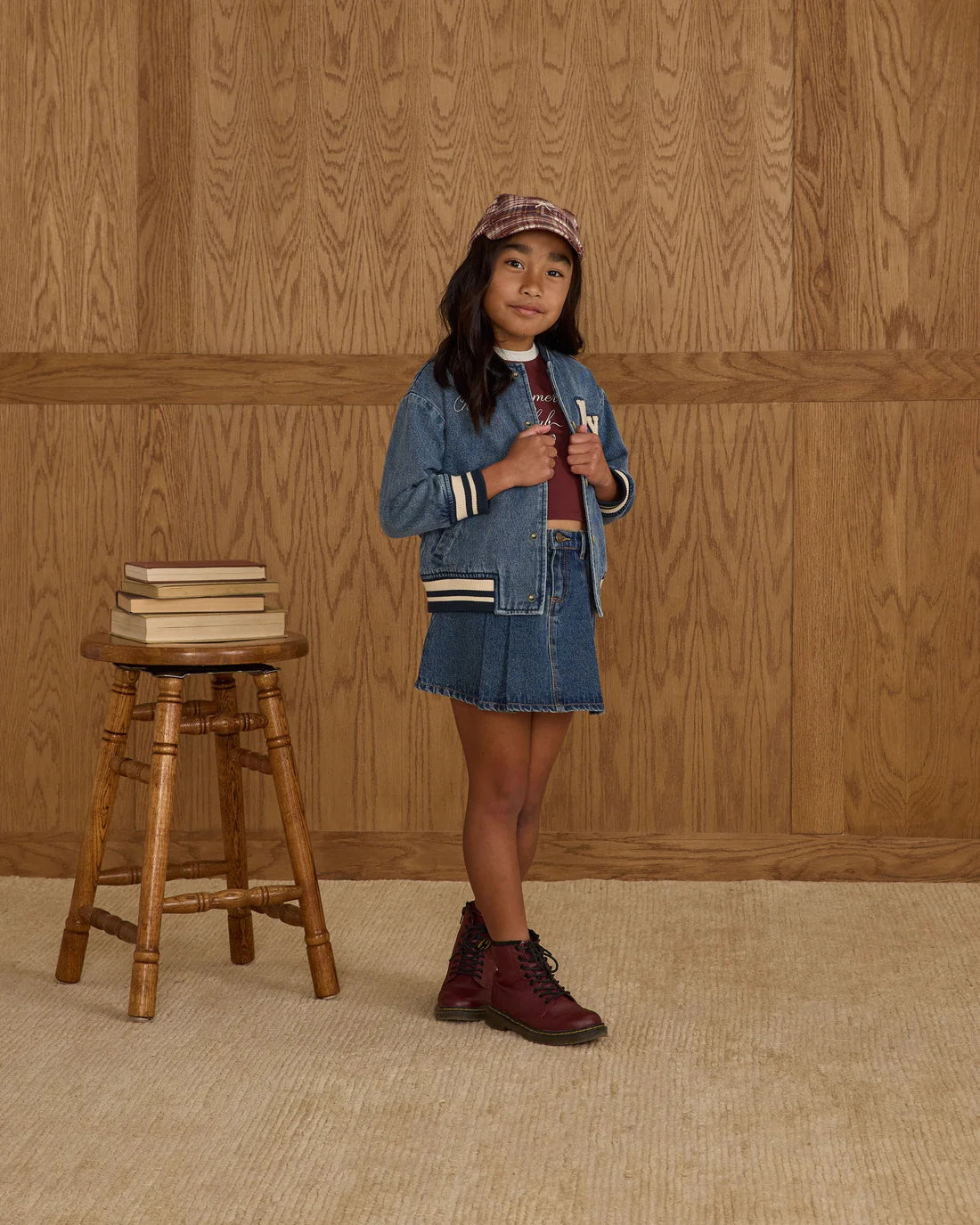 Rylee + Cru - Varsity Denim Jacket