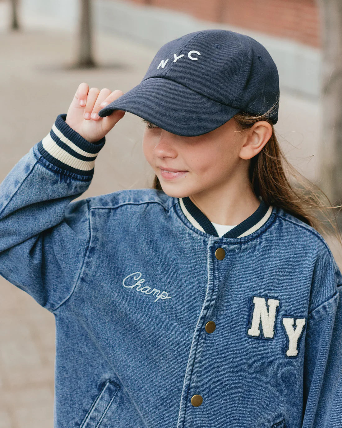 Rylee + Cru - Varsity Denim Jacket