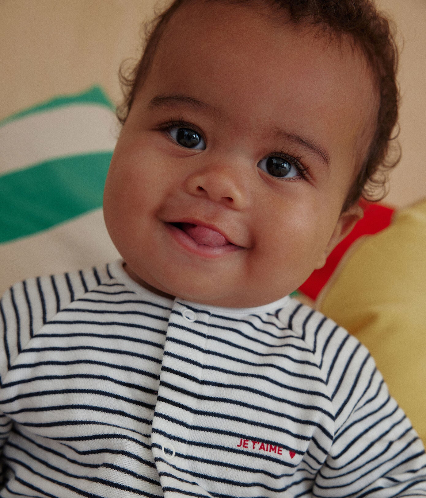 Petit Bateau - Combinaison Longue Rayée