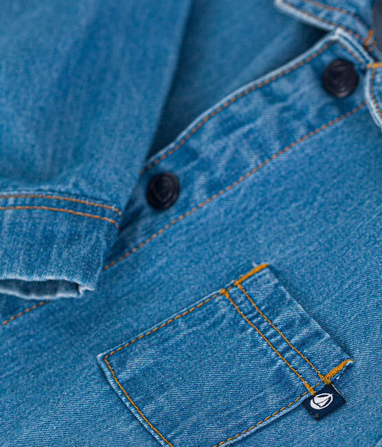 Petit Bateau - Combinaison Longue Denim (Bébé)