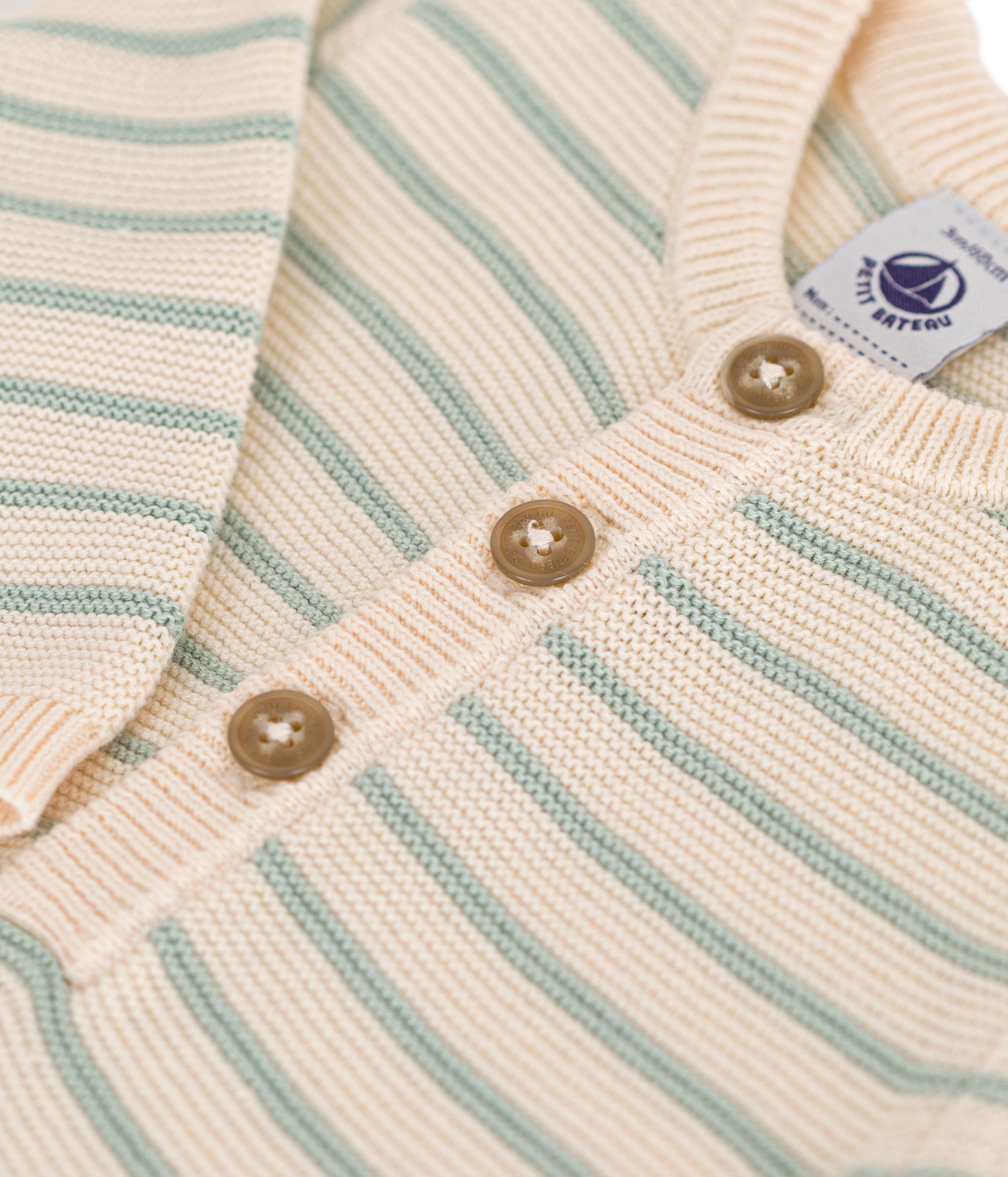 Petit Bateau - Combinaison Longue à rayures