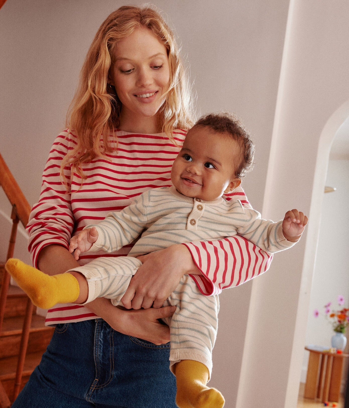 Petit Bateau - Combinaison Longue à rayures