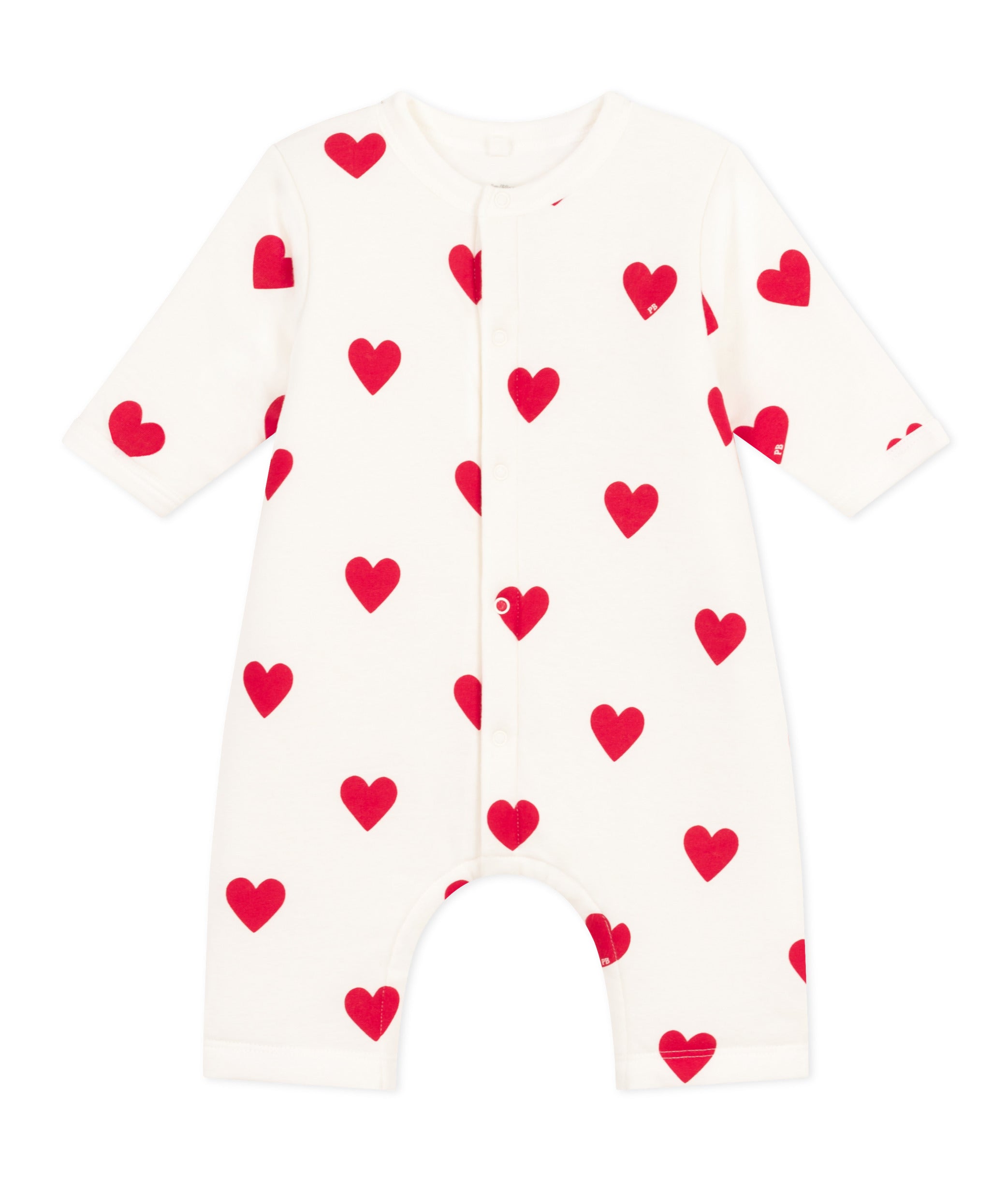 Petit Bateau - Combinaison Longue Coeurs