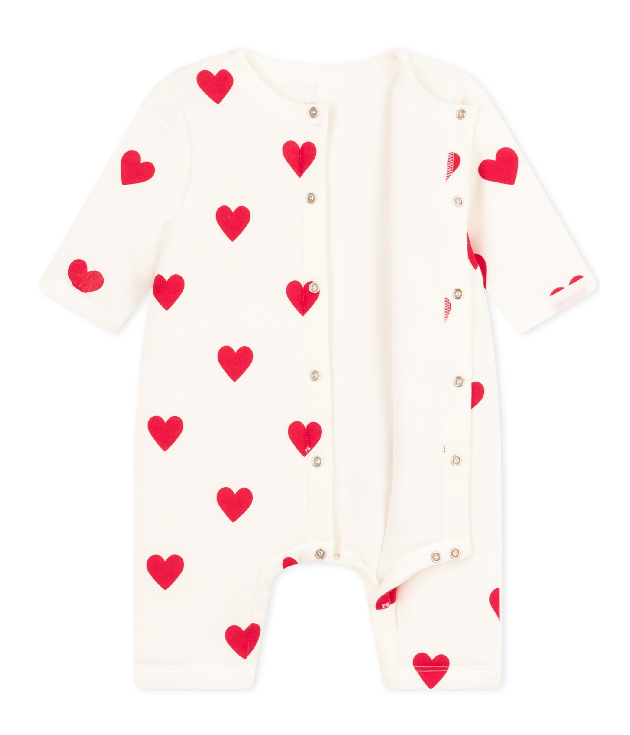 Petit Bateau - Combinaison Longue Coeurs