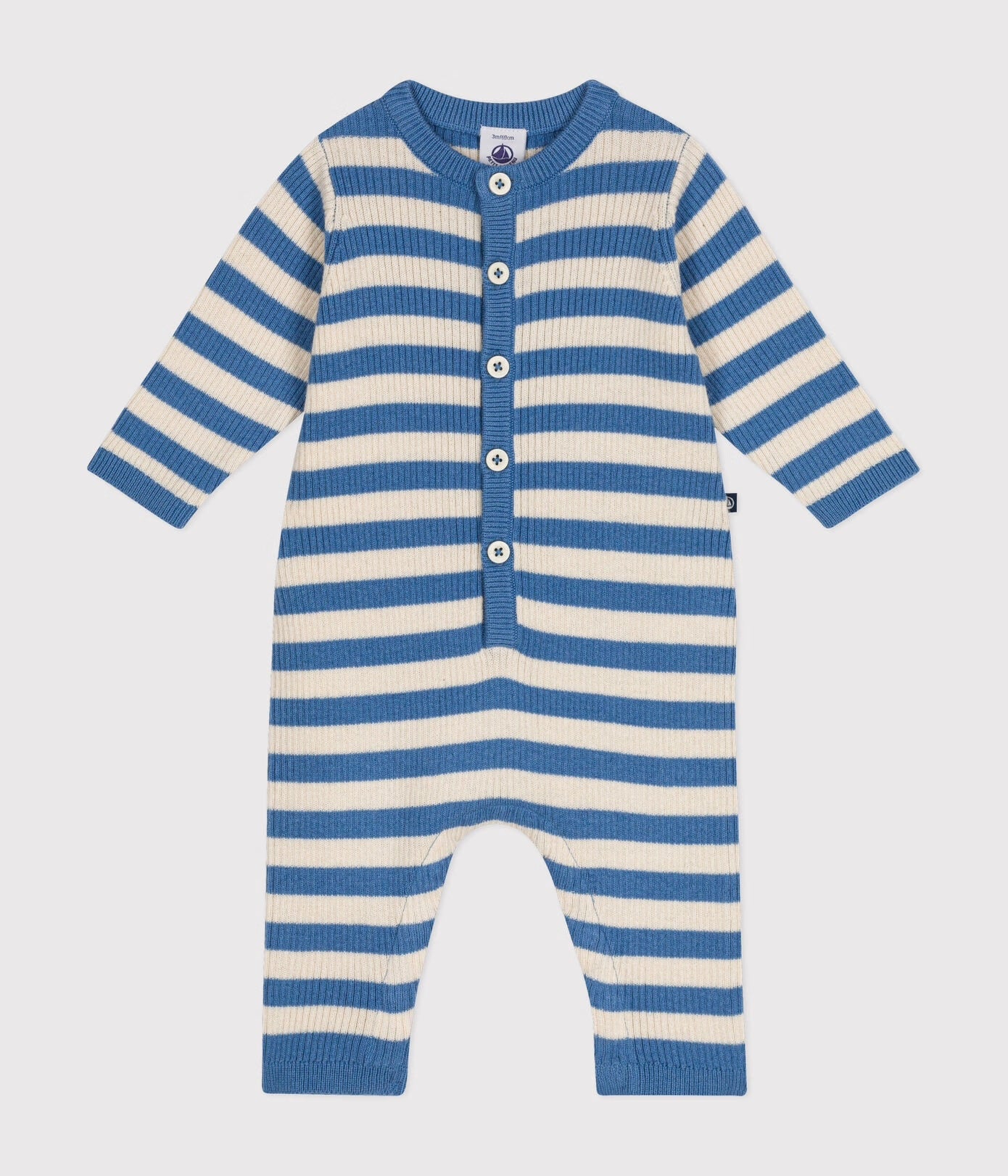 Petit Bateau - Combinaison Longue Rayée