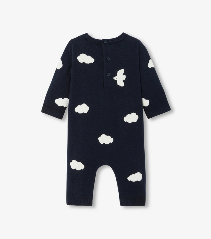 Jacadi - Combinaison bébé en tricot motif mouette Tristan