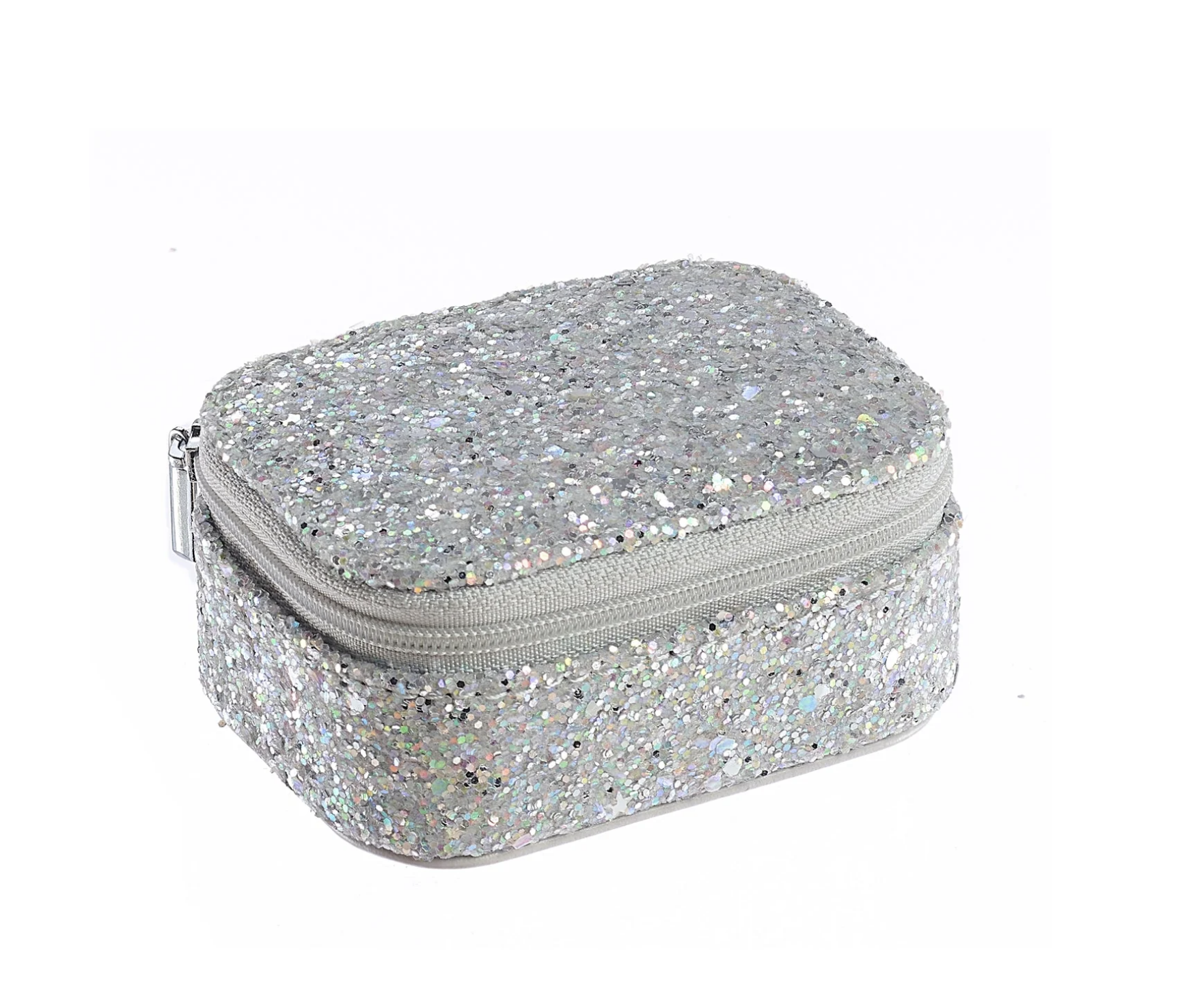 Rockahula - Confetti Glitter Silver Mini Jewellery Box