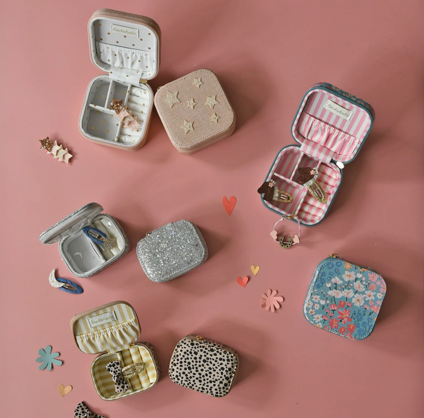 Rockahula - Confetti Glitter Silver Mini Jewellery Box
