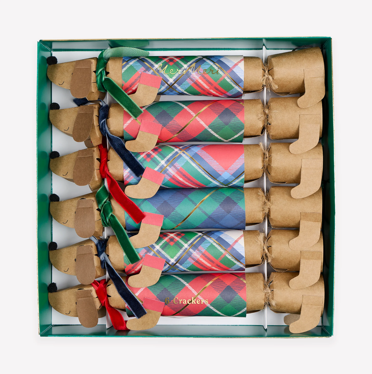 Meri Meri - Gingham Sausage Dog Crackers