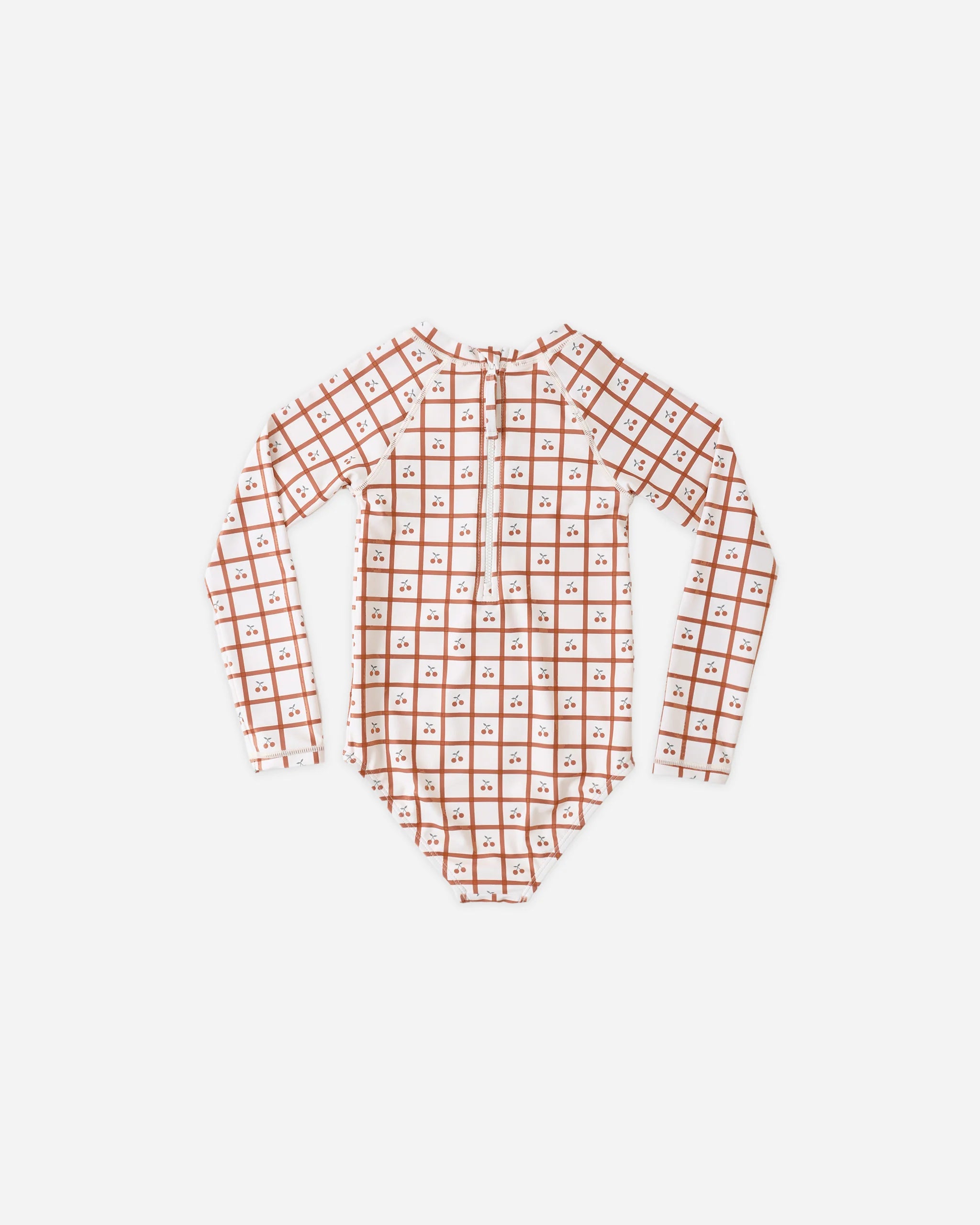 Rylee + Cru - Delphine Rashguard One-Piece Cherry Check