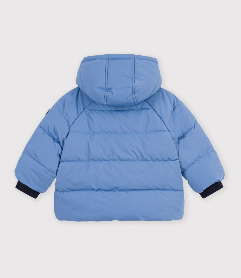 Petit Bateau - Plain polyester baby puffer jacket