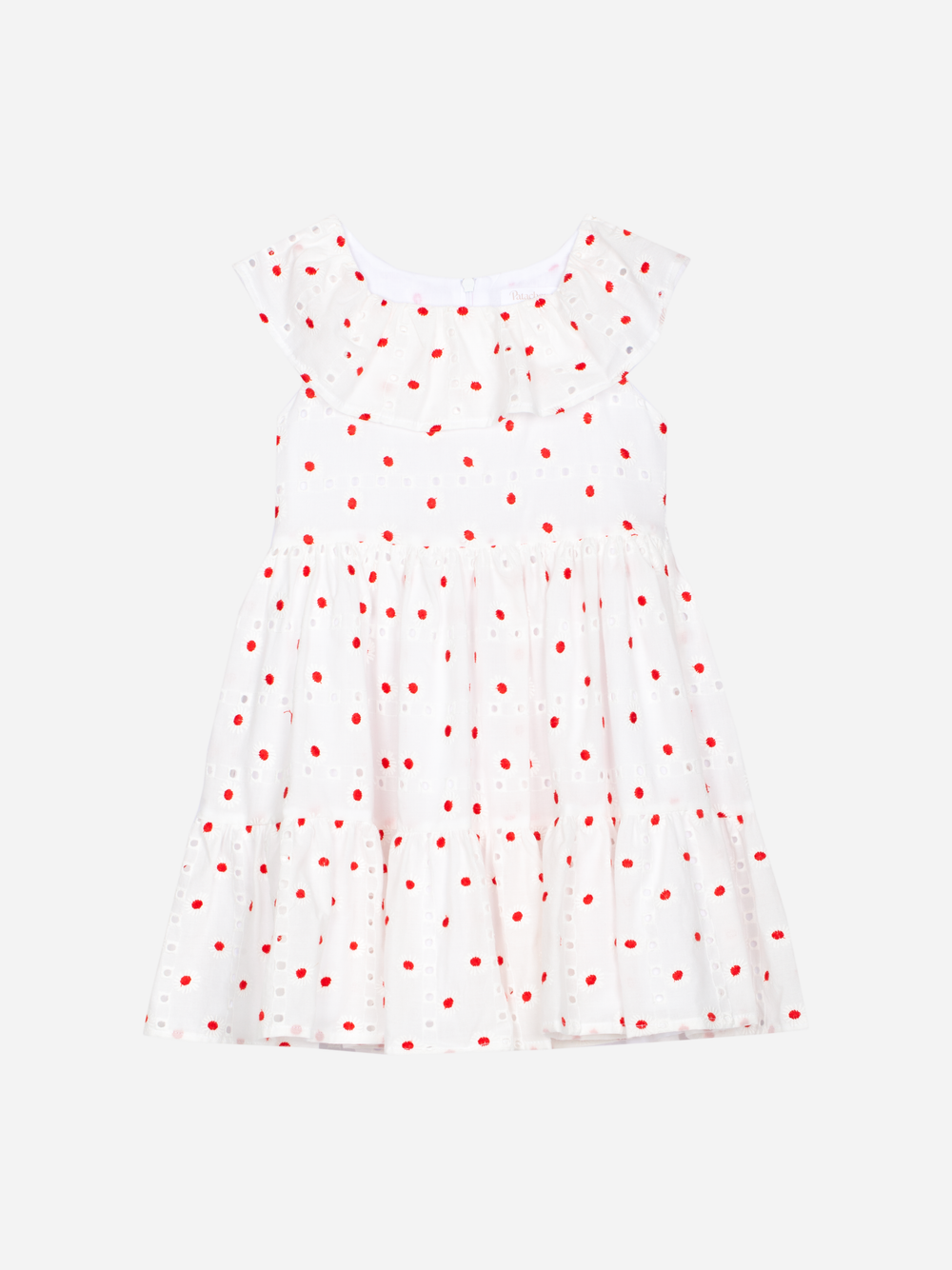 Patachou - Elegant red dress with ruffle