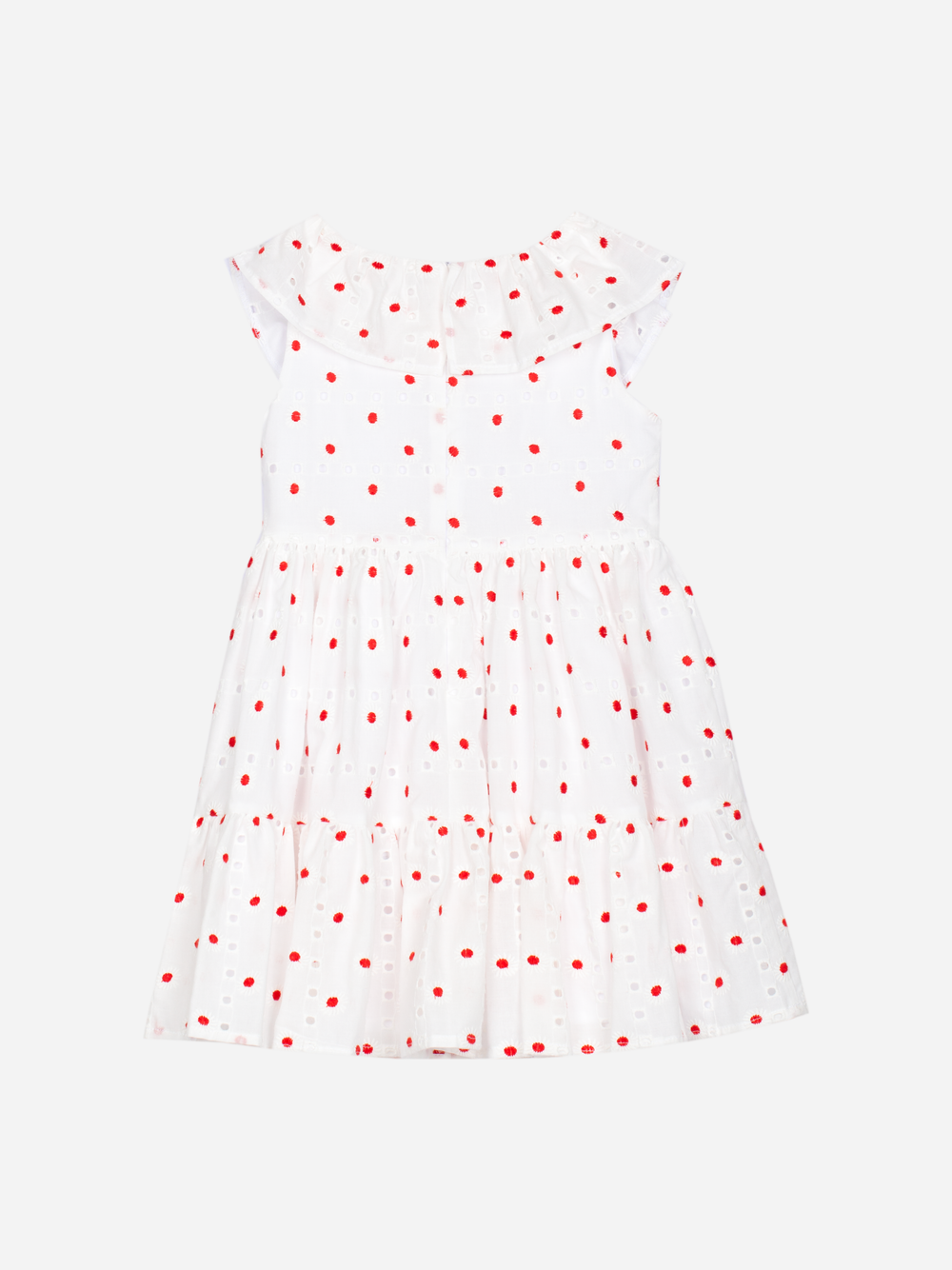 Patachou - Elegant red dress with ruffle