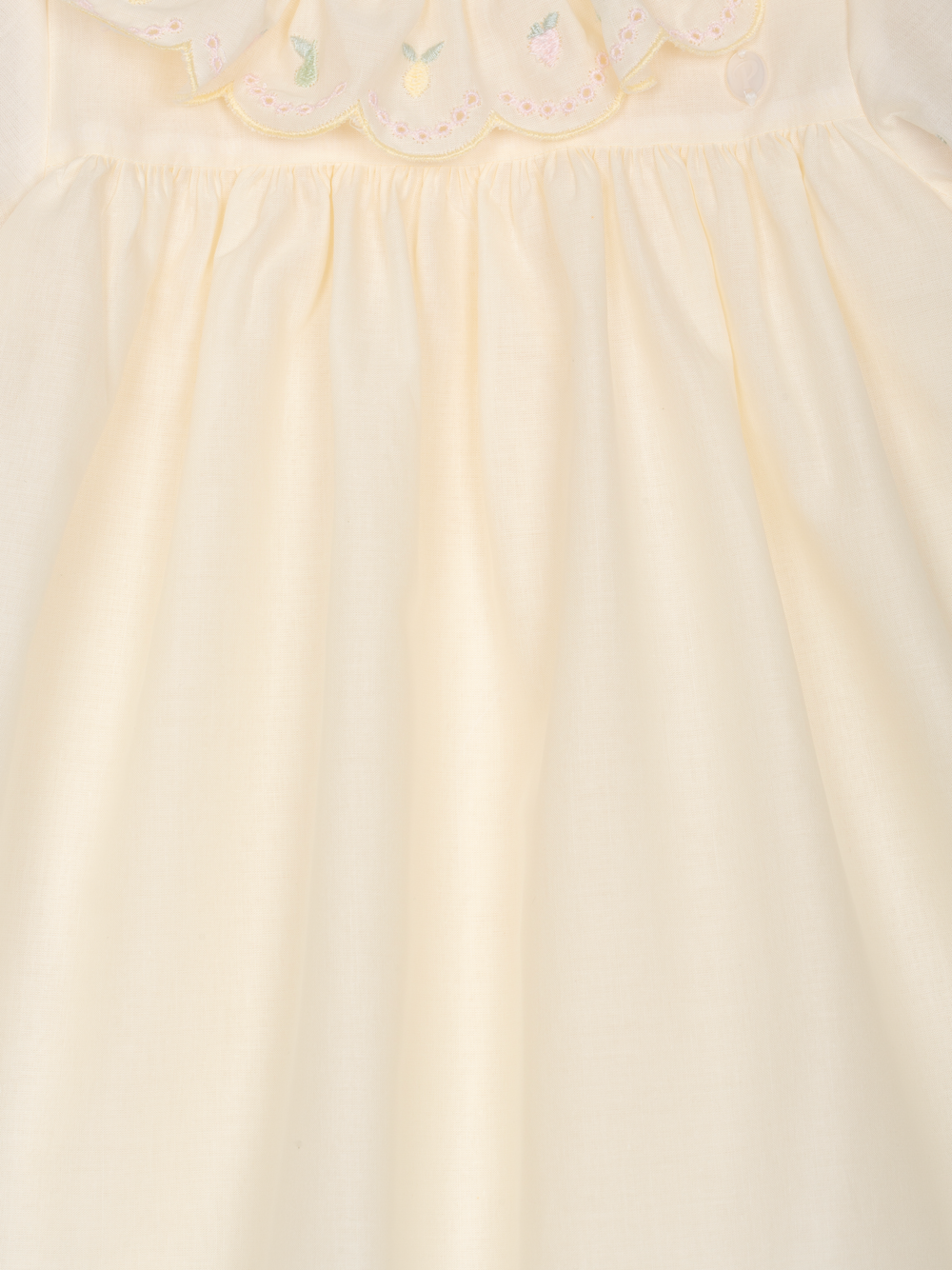 Patachou - Robe élégante jaune ornée de broderies