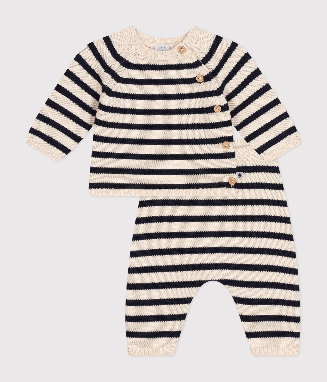 Petit Bateau - Ensemble 2 Pièces à Rayures