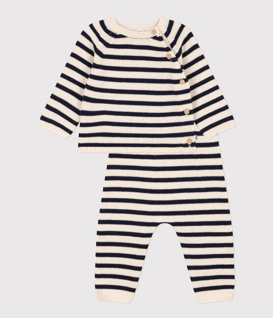 Petit Bateau - Ensemble 2 Pieces Marinière